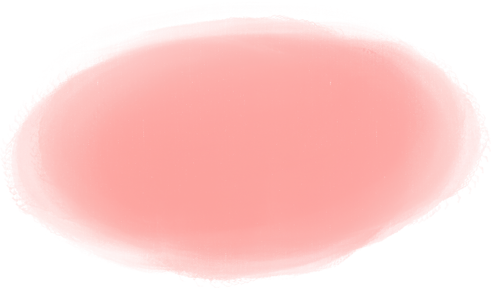 Watercolor Pink Oval